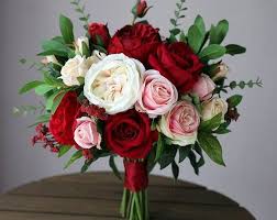Maybe you would like to learn more about one of these? Burgundy Blush Bridal Bouquet Pink Wedding Bouquet Etsy Red Wedding Flowers Bouquet Red Rose Bouquet Red Rose Wedding