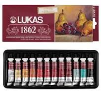 LUKAS 1862 PRO Oil Color Set of 12, 10ml Tubes