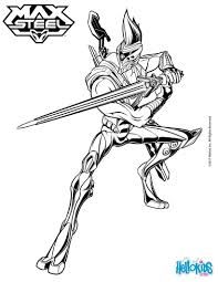 This Alien Ultralink Bounty Hunter Has Come To Earth To Capture Steel You Will Discover A Nice Collectio Max Steel Superhero Coloring Pages Superhero Coloring