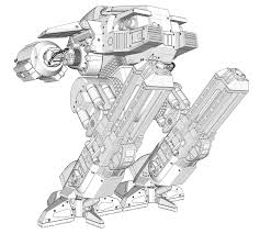 Ocp Ed 209 3d Obj Famous Monsters Movie Art Robots Tanks