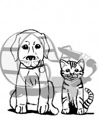 Collection of coloring pages of dogs and cats (59) dog and cat for color coloring page a4 cat Dog And Cat Coloring Page By Art At Heart Classroom Tpt