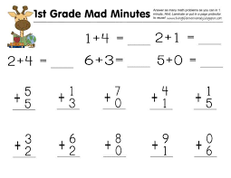 Free First Grade Math Worksheets