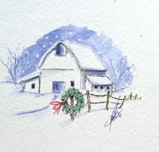 Choose simple or detailed pattern. Christmas Scenes To Paint In Watercolor Novocom Top
