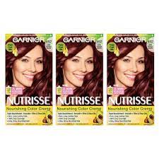 Garnier Nutrisse Nourishing Hair Color Creme 452 Dark Reddish Brown Chocolate Cherry 3 Count Co Nourishing Hair Temporary Hair Color Garnier Hair Color