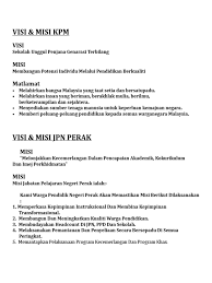 Semua jenis organisasi wajib memilikinya loh, sebagai pedoman untuk menjalankan kegiatan organisasi. Visi Dan Misi Kpm