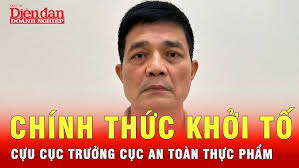 Cựu cục trưởng Cục An toàn thực phẩm Nguyễn Thanh Phong bị khởi tố