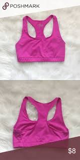 Bcg Mid Support Sports Bra Used Cute Magenta Color Racer