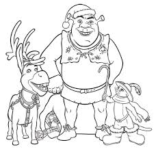 Characters from the movie shrek 2! Donkey From Shrek Coloring Pages Coloring Home