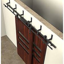 5 16ft Bending Bypass Sliding Barn Door Hardware Track Kit Bracket Overlap Bypass Barn Door Hardware Barn Door Closet Barn Door