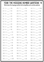 4 Worksheets For Students To Complete The Addition Number Sentences By Filling In The Missi Math Review Worksheets Math Addition Worksheets Addition Worksheets