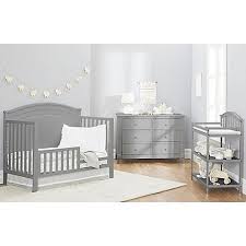 Sorelle Berkley Round Top Panel Nursery Furniture Collection In Grey Nursery Furniture Sets Nursery Furniture Collections Grey Nursery Furniture
