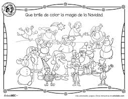 Árbol abc it's a learning program focused on reading, math and english that helps children… La Magia De La Navidad Imagen Para Colorear Didactalia Material Educativo