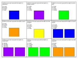 Identifying Relative Size Measurement Board Game Board Games Games Math Games