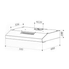 Klarstein Contempo Neo Hotte Aspirante Casquette 60 Cm 175m H Inox Acrylique