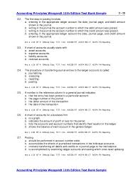 Accounting Principles Weygandt 11th Edition Test Bank