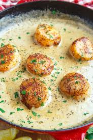 Seared Scallops In A Cajun Mustard Cream Sauce Recipe Scallops Seared Scallop Recipes Seafood Dinner