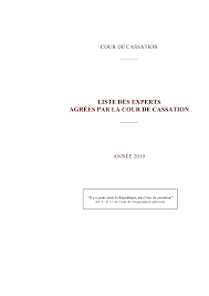 Https Www Courdecassation Fr Img 20190423 Expert Liste Nationale Pdf