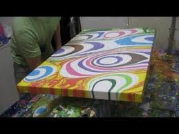 Fluid Painting The Fun Part Time Lapse Cute Ruthms Song Youtube Fluid Painting Flow Painting Pouring Art