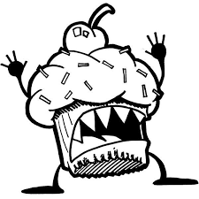 First, draw two circles for the eyes. Cute Cupcake Monster Drawing Novocom Top