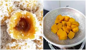 Masukkan garam dan santan, kacau rata. Resipi Onde Onde Labu Lemak Manis Makanlena