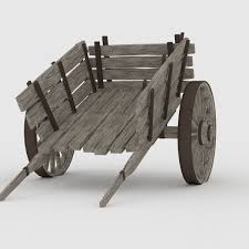 Wooden Cart 3d Model Wooden Cart Wooden Toys Plans Wooden