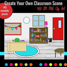 Create Your Own Virtual Classroom Clip Art Distance Learning Etsy In 2021 Classroom Clipart Virtual Classrooms Virtual Class
