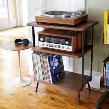 Khadija Hi Fi Station Meuble Vinyle Meuble Pour Platine Vinyle Meuble Hifi