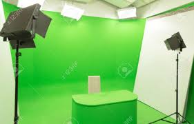 It's because green screens are easily detectable and can be removed with the chroma key effect. Modern Tv Studio Green Screen Chroma Key Background With Camera Stock Photo Picture And Royalty Free Image Image 75449532