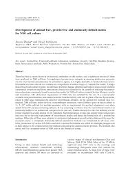 Check spelling or type a new query. Pdf Development Of Animal Free Protein Free And Chemically Defined Media For Ns0 Cell Culture