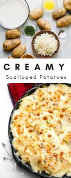 These Are The Most Delicious Homemade Cheesy Scalloped Potatoes You Will Ever Try Scalloped Potato Recipes Easy Cheesy Scalloped Potatoes Potato Side Dishes