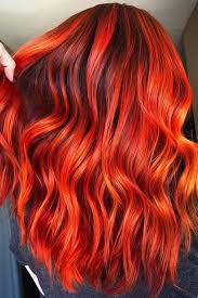 25 Ideas Of Pulling Off Red Highlights To Flame Up Your Base Fire Red Hair Colored Hair Tips Red Hair Color