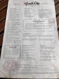 A(z) south city kitchen midtown helyre vonatkozó : Meniu Picture Of South City Kitchen Midtown Atlanta Tripadvisor