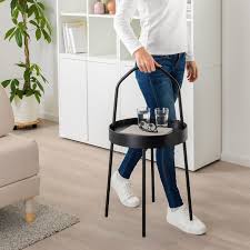 Burvik Beistelltisch Schwarz Ikea Osterreich In 2020 Beistelltisch Schwarz Beistelltisch Ikea Beistelltisch