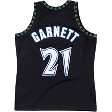 Minnesota Timberwolves Black 03 Garnett Jersey