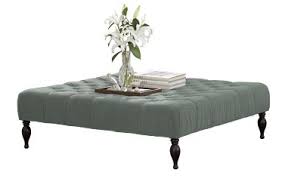 I love the idea of using a large tufted ottoman as a coffee table. Make An Ottoman From A Coffee Table Juniper Home