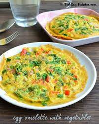 Spicy Egg Omelette With Vegetables Omlet Recipes Egg Omelette Recipe Omelette Recipe Easy