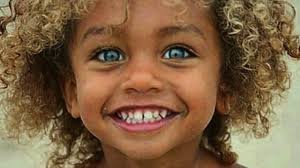For the same reason arabs, iranians, iraqis, pakistanis and indians have straight hair. Melanesians Are The Only Black People In The World With Blonde Hair And Blue Eyes Dna Of An Unknown Human Species Was Also Discovered In Them Interestingasfuck