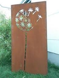 Gegenüber dem natürlichen material bietet metall einen ganz wesentlichen vorteil: Edelrost Garten Sichtschutz Wand Rost Garten Sichtschutzwand Metall 150 75 Cm Ebay