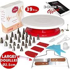 Bec D Oiseau Kit De Patisserie Avec 39 Ustensiles Professionnel Ustensile Plateau Tournant Materiel De Cuisine