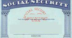 Please have all the information in a folder. Social Security Card
