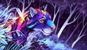 On a computer it is usually for the desktop, while on a mobile phone it. Neon Tiger Wallpaper 4k Ultra Hd Id 4872