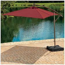 Wilson Fisher Solar Offset 11 Rectangular Umbrella With Base At Big Lots Until The Deck Cover Is Outdoor Patio Umbrellas Rectangular Umbrella Dream Garden
