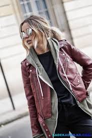 Deri Ceket Modelleri Sonbahar Icin En Sik Bayan Deri Ceket Modelleri Moda Stilleri Sportif Kiyafetler Deri Ceket