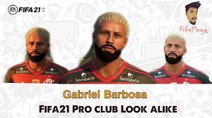 In the game fifa 21 his overall rating is 83. Fifa 21 Faces Virtual Pro Club Look Alike Gabriel Barbosa Flamengo Brazil Youtube