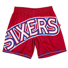 Shop our selection of nike today! Mitchell And Ness Nba Big Face Blown Out Fashion Shorts Philadelphia 76ers Red Bei Kickz Com