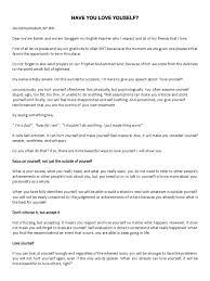 Pidato Bahasa Inggris Tema Love Yourself Psychological Concepts Psychology