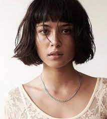 This haircut features a short bob complete with short bangs while the haircut is short the hair is still long enough to frame your face around the eyes plain sleek shoulder length bob parted in the middle is a classic hairstyle when it comes to wearing glasses. 20 Short Bob Haircut Styles 2012 2013 Short Hairstyles 2014 Most Popular Short Hairstyles For 2014 Messy Bob Hairstyles Super Short Hair Bob Hairstyles