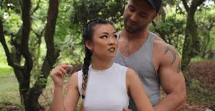 Outdoor dicking in the forest with lovely Lulu Chu & her man | Any Porn