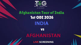 Screening of India vs Afghanistan 1st ODI