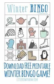 Free Bingo Games To Play For Fun Winter Bingo Free Printable Bingo Games For Kids Winter Activities For Kids Winter Crafts For Kids